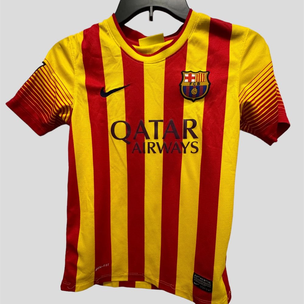 Barcelona 2013-2014 away shirt football soccer Nike jersey size medium
